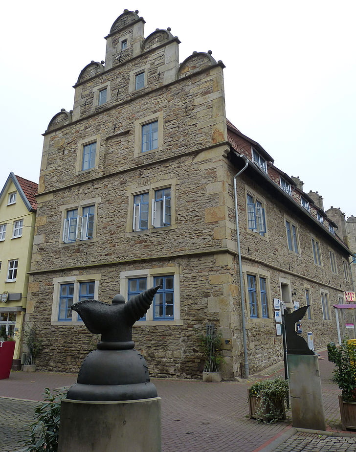 Stadthagen, Niedersachsen, gamle bydel, historisk set, arkitektur, bygning, Weser renaissance