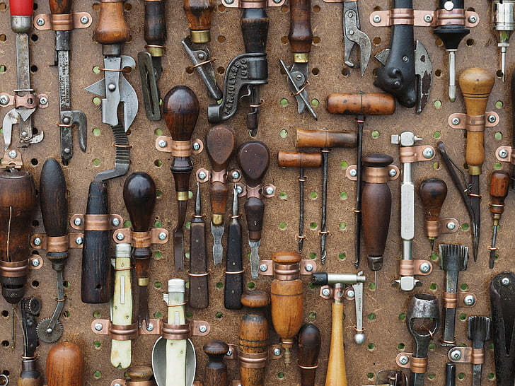 Tööriistad, naaskel, tangid, Antiik, seadmed, töö, Käsitöö