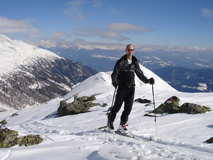 skitouren kävijät, Backcountry laskettelu, vuorenhuippujen, Hiihto, Ulkouima, Talviurheilu, urheilu