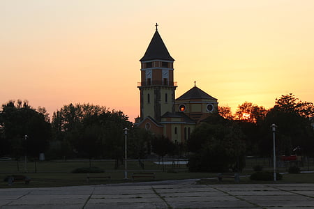 Kościół Saint, Dorog, budynek, religijne, na zewnątrz, fasada, kult