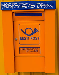 Estónsko, pobaltské štáty, príspevok, Eesti post, Poštová schránka