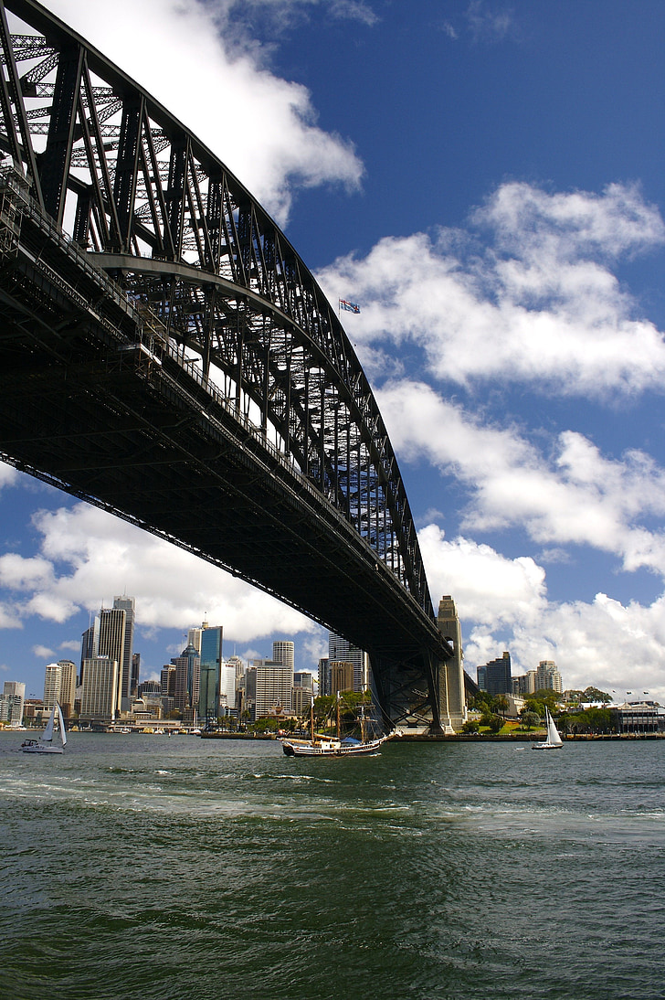punkti, drummoyne, alates, Bridge, Harbour, Sydney, sillad