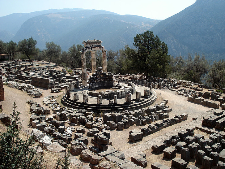 Delphi, oude site, Griekenland, Archeologie, oude ruïne, oude, geschiedenis