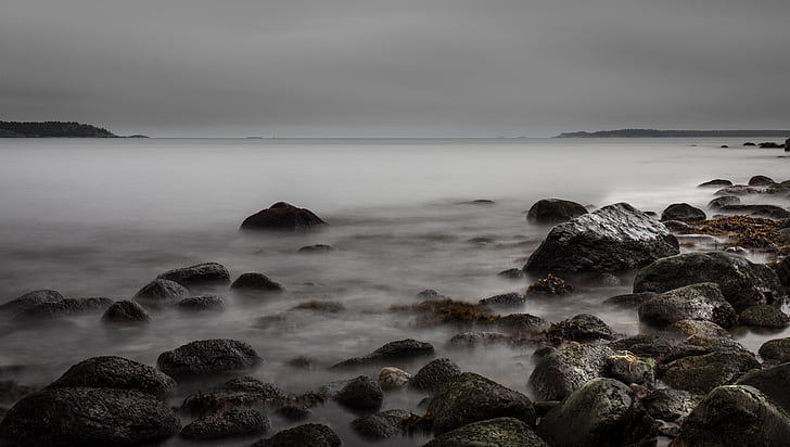 mar, Praia de calhau, Nynäshamn, Toro, natureza, Rock - objeto, praia