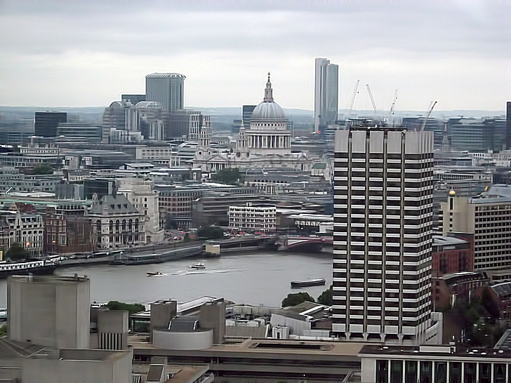 view, buildings, river, landscape, london, cityscape, architecture