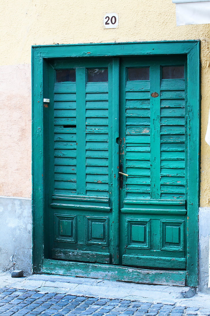 ovi, Gate, ovet ja ikkunat, vanha, kahva, arkkitehtuuri, rakennus