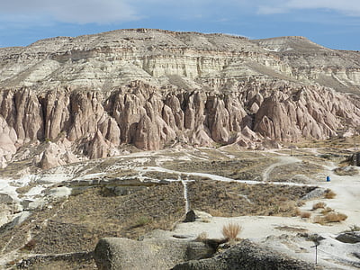 Cappadocia, tufa, klippeformationer, Tyrkiet, landskab, Rock