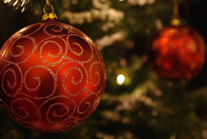 飾り, 電球, クリスマス, 装飾, お祝い, クリスマスの装飾, クリスマス ツリー