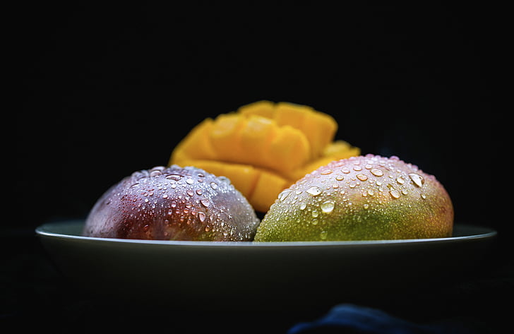 Mango, frutta, natura morta, fotografia di Food, cibo, spuntino, panetteria