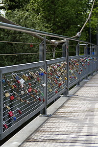 Bridge, Love locks, linnat, rakkaus linna, lukko, Rakkaus, rakkaus symboli
