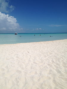 plage, Mexique, sable, turquoise, vacances, Sky, eau