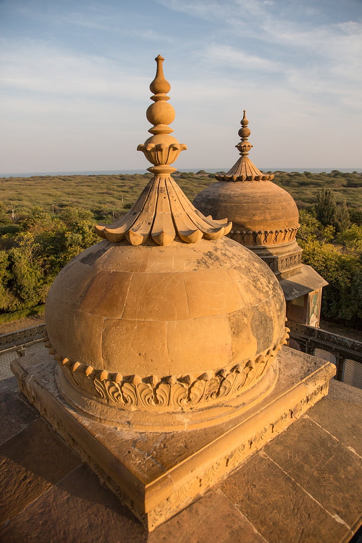 Vijaya vilas Palácio, jadeja rajas de kutch, mar-praia de Mattos em kutch, Gujarat, Índia, viagens, banitatour
