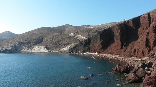 Kırmızı plaj, Santorini, Thira