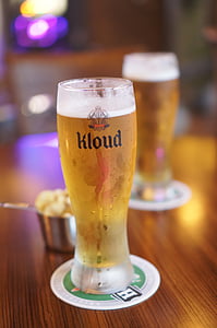 øl, øl korea, skyen, øl - alkohol, alkohol, drikke, pub