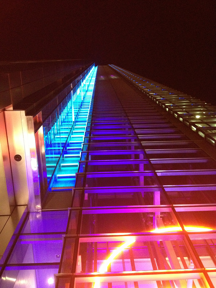 colour, lights, london, modern, architecture, city, tower