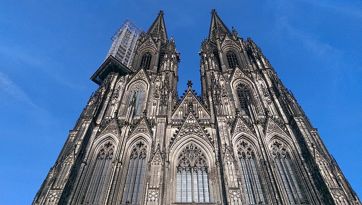 Köln, dom, bygning, domkirken Kölner Dom, monument, Tyskland, arkitektoniske stil