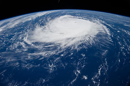 huragan, Edouard, Międzynarodowa Stacja Kosmiczna, 2014, chmury, Pogoda, Burza