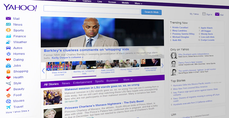 Yahoo, tin tức, cổng thông tin, web, www, công cụ tìm kiếm, Trang web