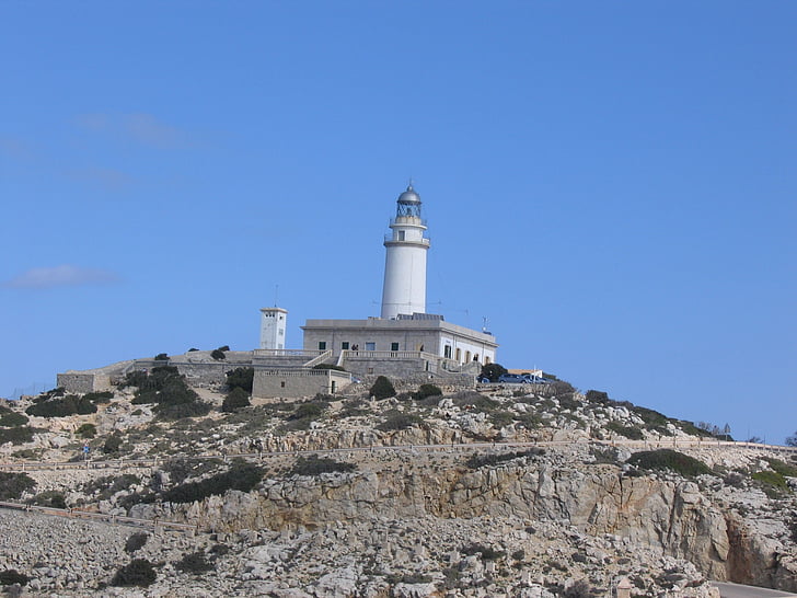 Cap formentor, phare, Mallorca, bâtiment extérieur, architecture, bleu, structure bâtie