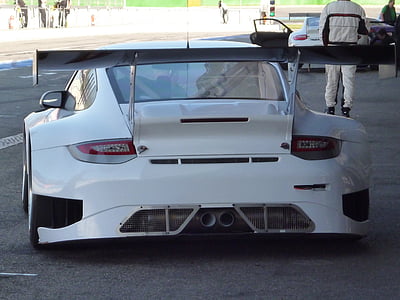 Porsche, voiture, voiture de sport, automobile, Carrera, GT3, blanc