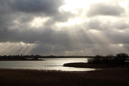 natura, nuvole, aria, Nuvola, sole, raggi del sole, Danimarca