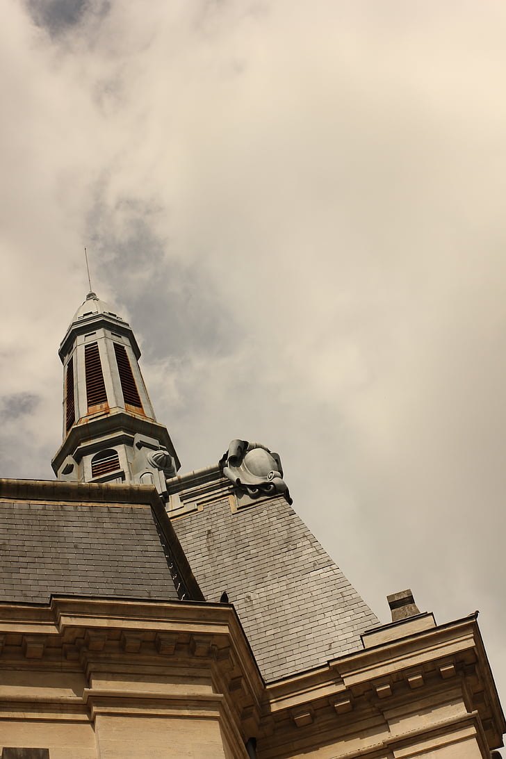 Dijon, himmelen, taket, skyen, taktekking, monument, Frankrike