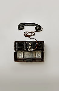 telepon, elektronik, teknologi, komunikasi, kuno, lama