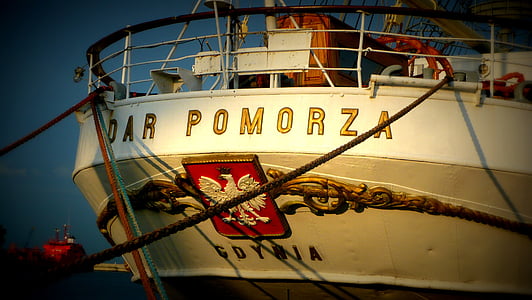 Gdynia, dar pomorza, loď