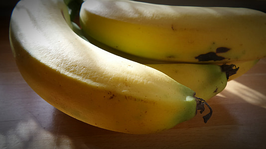 pisang, buah, semak pisang, sehat, mangkuk buah, tropis, obstbanane