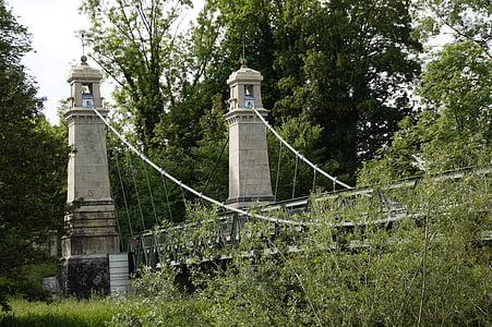 Most, zło, Jezioro Bodeńskie, Górna Szwabia, kabel most, most linowy, na zewnątrz