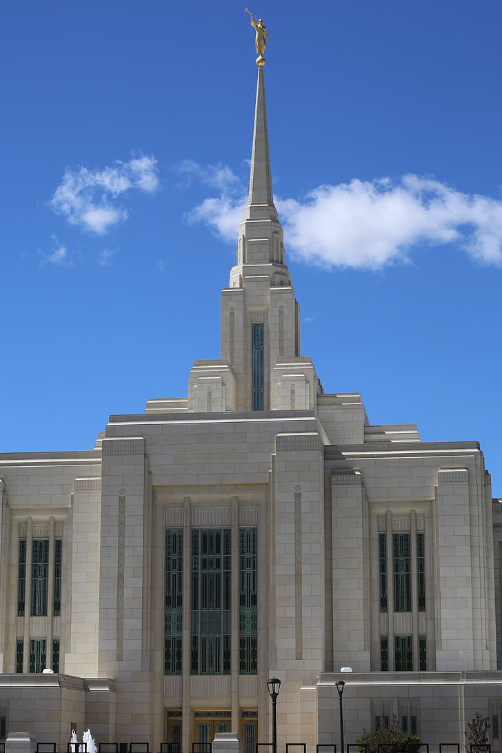Salt lake city, templom, Utah, Landmark, vallási, Mormon, vallás