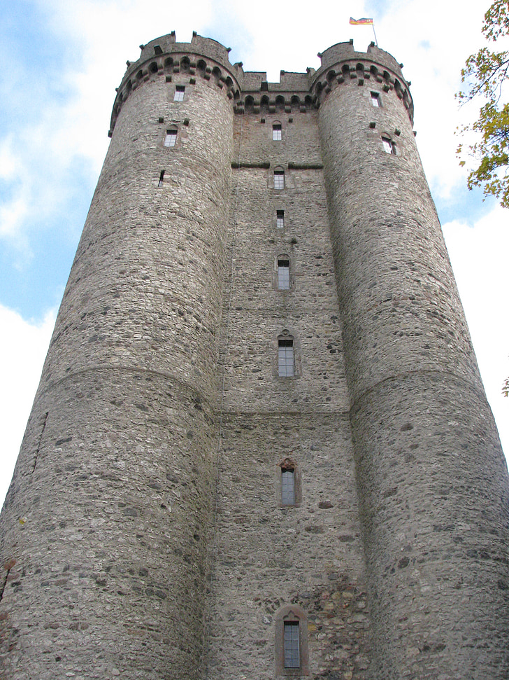 musim gugur, Castle, menjaga, Menara, abad pertengahan, secara historis, Knight