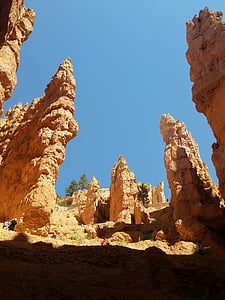 skalnaté útesy, Bryce canyon, Utah, Rock, erózia, národné, Park
