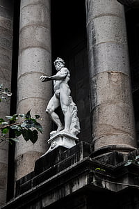 statue, græsk, gamle, rejse, berømte, historiske, Europa