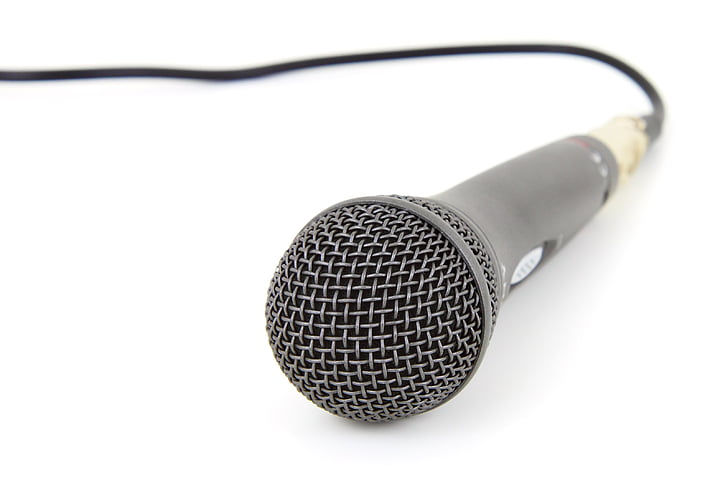 audio, communication, equipment, isolated, karaoke, media, mic