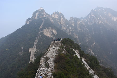 Nock, den kinesiske mur, tåge, stejle, majestic
