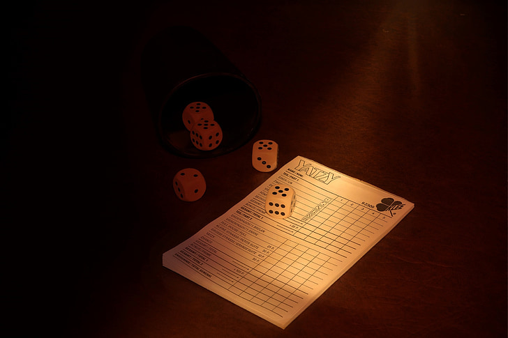craps, play, luck, cube, notepad, lighting