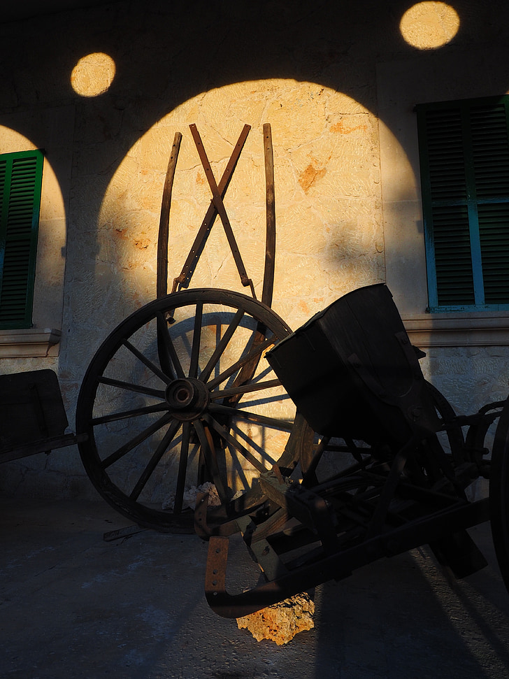 wagon wheel, Trang trại, nông nghiệp, vẫn còn sống, gỗ xẻ