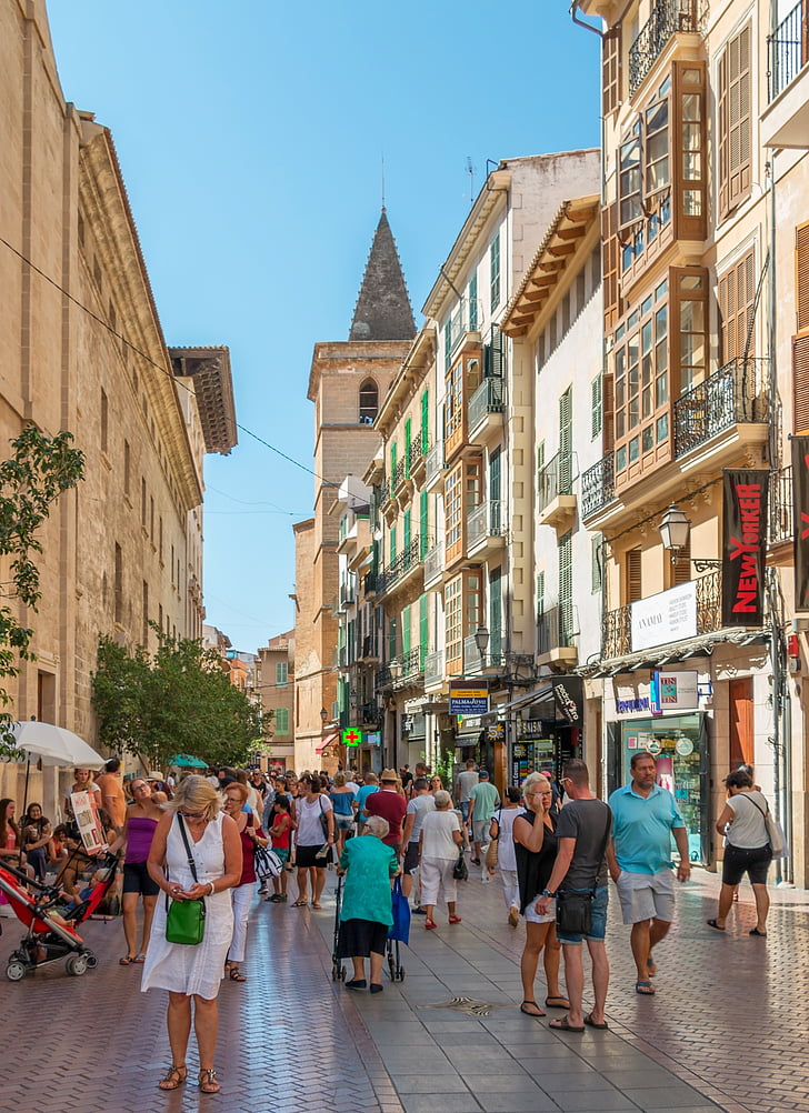 Palma, Mallorca, Palma de Mallorca, City, keskus, ajalooline linn, pühad
