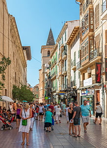 Palma, Mallorca, Palma de Mallorca, City, centrum, historiske bydel, ferie