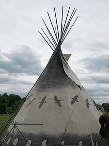 Tipi, native, Indiase, Amerikaanse, Shelter, Wigwam, tent