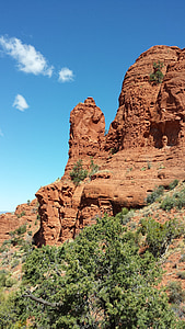 rød, Rock, Sedona, landskab, Arizona, klipper