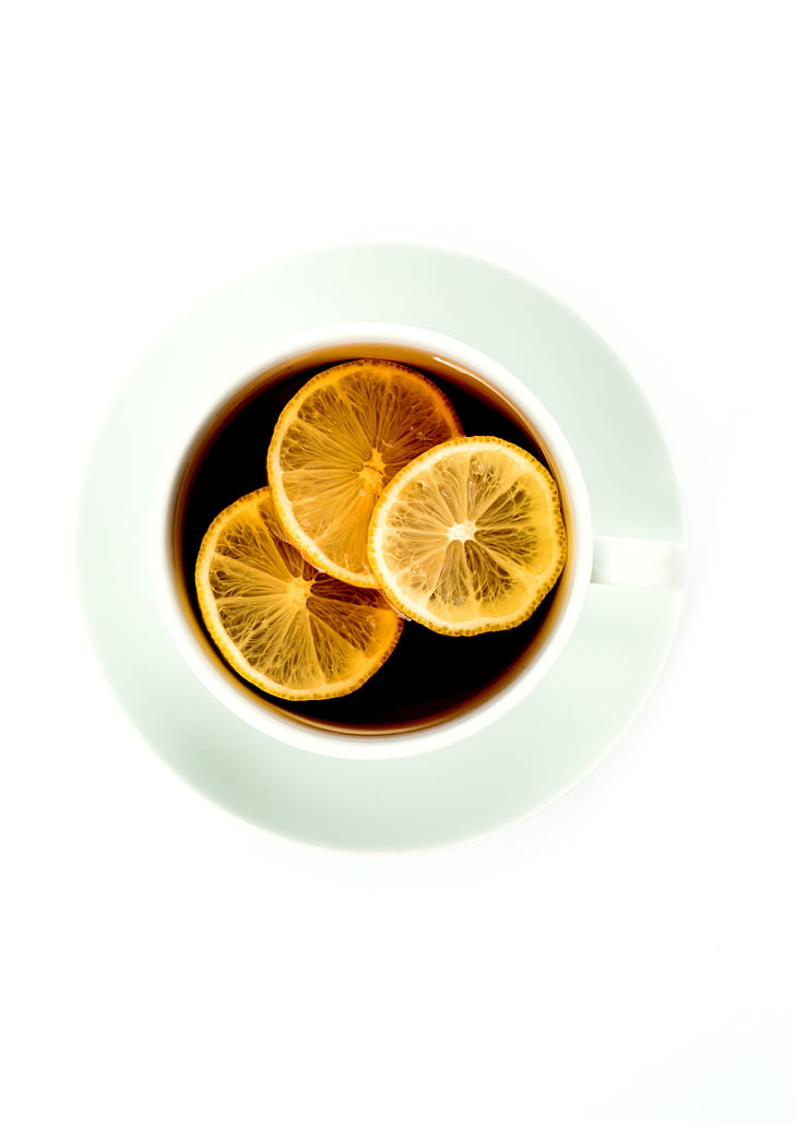 Teacup, чай, лимон, напій, напій, релаксація