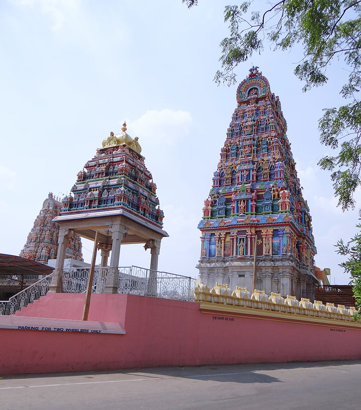 Świątynia, rajarajeshwari, Raja rajeshwari, Sanktuarium, Hinduski, Hinduizm, religia