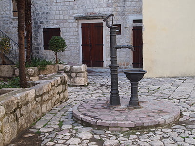 Fontana, trazione, Mediterraneo, Hof, costruzione, Casa in pietra
