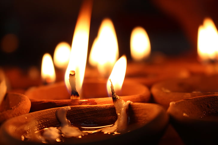 свічки, при свічках, полум'я, горіння, світло, полум'я, Свічка
