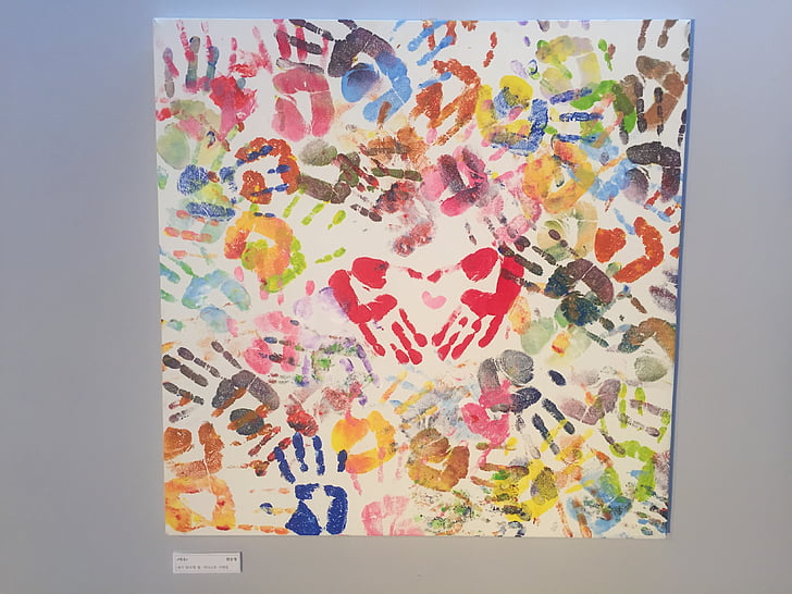 el palmell de la mà, exposició, diversitat, Art, figura, colors, imprimir