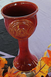 Slávnostné cup, Pagan, Wiccan, Pentagram, Kosák mesiaca, Magic, okultné