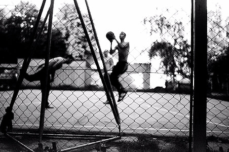 basketball, court, fence, people, athletes, sports, fitness