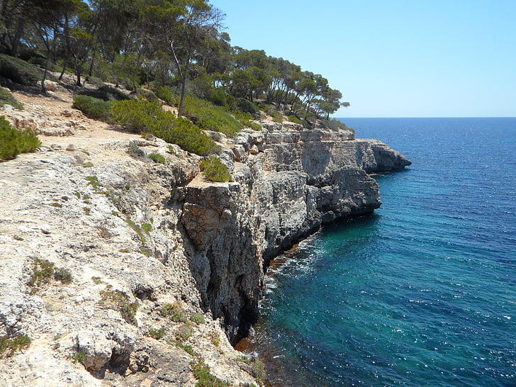 Mediterrâneo, Costa, férias, mar, natureza, Mallorca, Sul